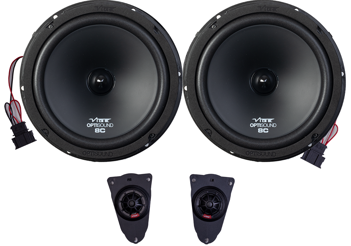 Vibe Optisound T5.1 Plug & Play Speaker Upgrade For VW Transporter – 8" 2-Way 120W RMS
