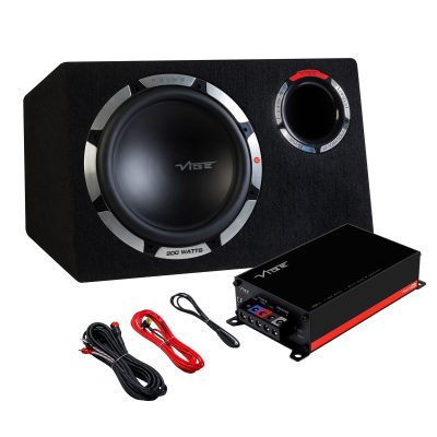 vibe pulsecbr12active-v6 bass enclosure with amp and wiring kit