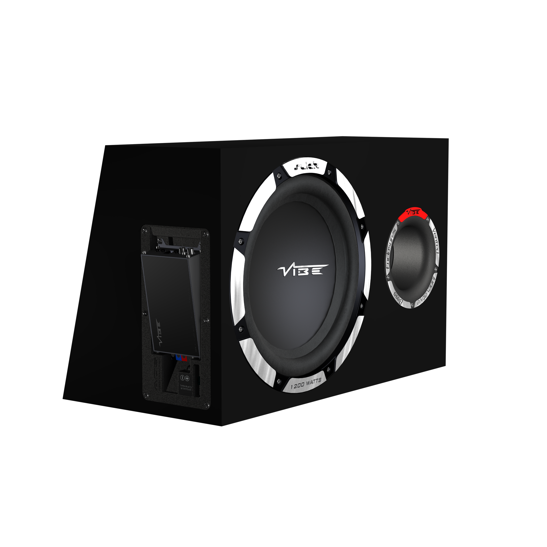 Caisson De Basses VIBE Slick 2700W - Subwoofer Voiture 20,3cm, Haut Rendement