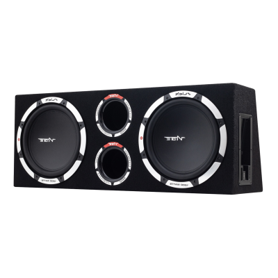 SLICKV12TA-V2 Slick 35.4 Inch 2400 Watts Twin Active Bass Subwoofer Enclosure
