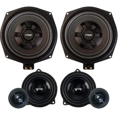 OPTISOUNDBMWFX2-V3: VIBE OPTISOUND Car Audio Full Upgrade Kit for BMW HiFi and HK systems Front Speakers