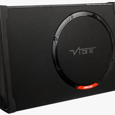 BLACKAIRT12S-V0 Black Air 12 Inch 900 Watts Slim Passive Radiator Subwoofer Enclosure