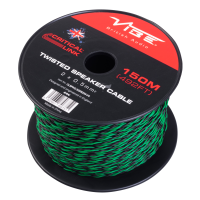CLSPK0.5GREEN-V4 Critical Link 150m Green Twisted Speaker Cable