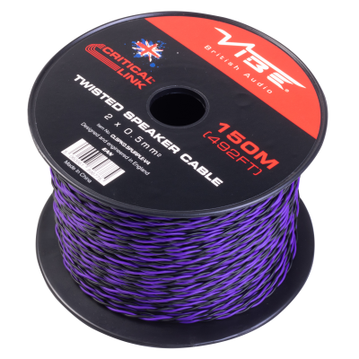 CLSPK0.5PURPLE-V4 Critical Link 150m Purple Twisted Speaker Cable