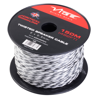 CLSPK0.5WHITE-V4 Critical Link 150m White Twisted Speaker Cable