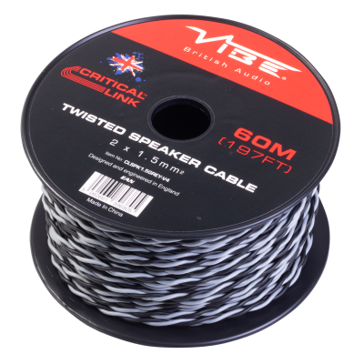 CLSPK1.5GREY-V4 Critical Link 60m Grey Twisted Speaker Cable