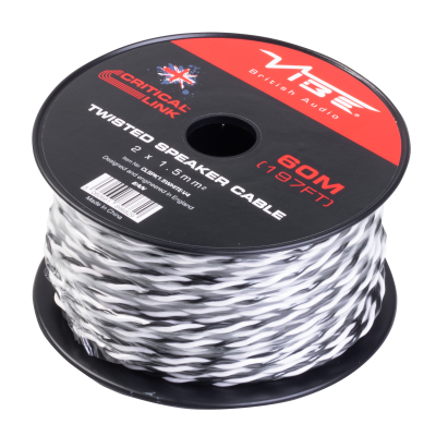 CLSPK1.5WHITE-V4 Critical Link 60m White Twisted Speaker Cable